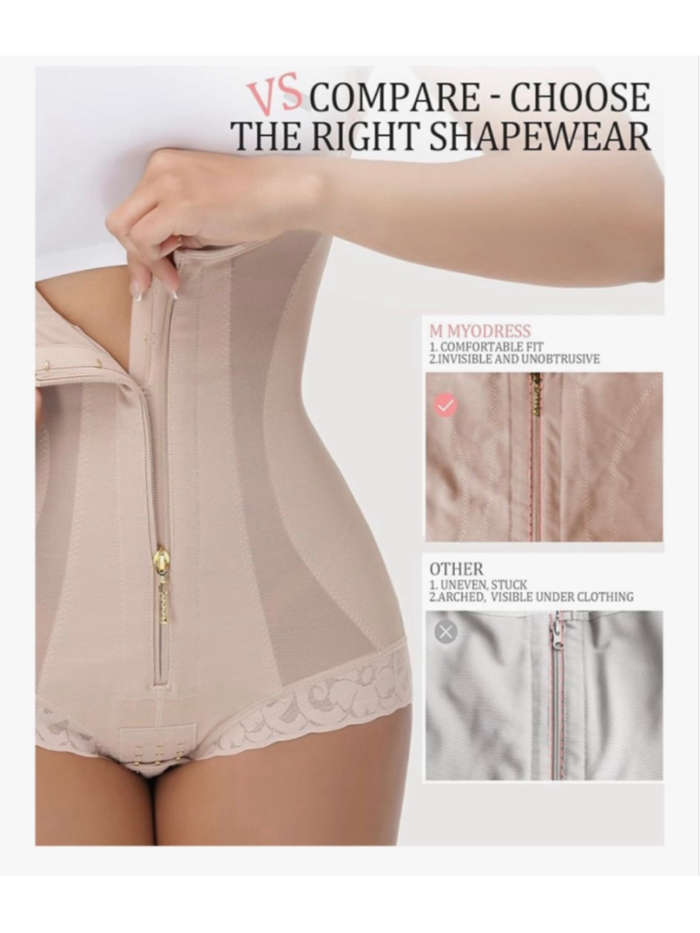 NEW Fajas Colombianas Moldeadoras Tummy Control Shapewear Body shaper XL - Picture 6 of 8